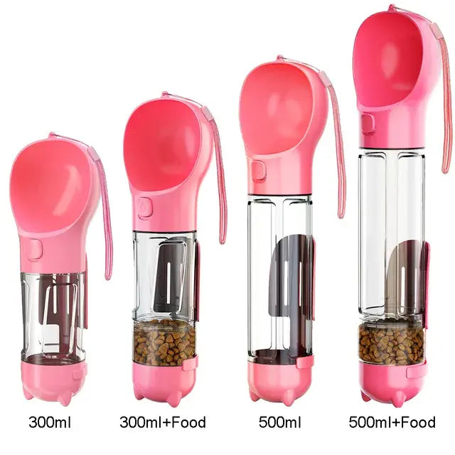 All-in-One Food Feeder, Drinker, And Poop Bag Dispenser
