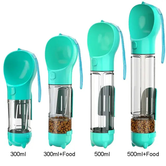 All-in-One Food Feeder, Drinker, And Poop Bag Dispenser