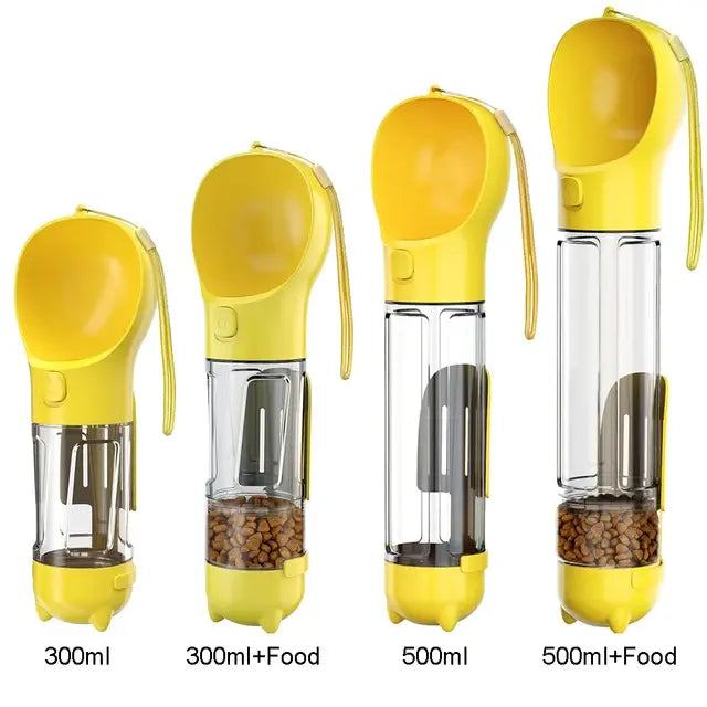 All-in-One Food Feeder, Drinker, And Poop Bag Dispenser